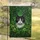 Black White Cat Emerald Shamrocks Clover St. Patrick's Day Gift for Cat Lover Garden Flag - 5