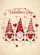 Three Valentine Gnomes, Swirling Hearts, 'Happy Valentine's Day' - Valentine's Day Decor Garden Flag - 6