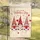 Three Valentine Gnomes, Swirling Hearts, 'Happy Valentine's Day' - Valentine's Day Decor Garden Flag - 5