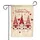 Three Valentine Gnomes, Swirling Hearts, 'Happy Valentine's Day' - Valentine's Day Decor Garden Flag - 3