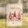 Three Valentine Gnomes, Swirling Hearts, 'Happy Valentine's Day' - Valentine's Day Decor Garden Flag - 1