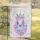 Unicorn Head Flower Crown Glitter Stars Dreamscape - Home Decor Gift for Unicorn Lovers Garden Flag - 5