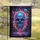 Melting Human Skull Psychedelic Floral - Surreal Home Decor Gift for Skull Lover Garden Flag - 5