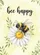 Fluffy Bumblebee White Daisy Green Leaves Bee Happy - Home Decor Gift for Bee Lover Garden Flag - 6