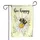 Fluffy Bumblebee White Daisy Green Leaves Bee Happy - Home Decor Gift for Bee Lover Garden Flag - 3