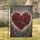 Rose Garland Heart String Lights Star Accents - Home Decor Gift Garden Flag - 1