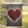 Rose Garland Heart String Lights Star Accents - Home Decor Gift Garden Flag - 5