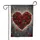 Rose Garland Heart String Lights Star Accents - Home Decor Gift Garden Flag - 3