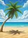 Leaning Palm Tree Golden Sand Beach Ocean - Home Decor Gift for Beach Lover Garden Flag - 6