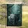 Majestic White Leopard Powerful Black Panther Jungle - Wildlife Lover Gift Garden Flag - 5