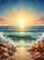 Seashells Ocean Sunset Waves - Coastal Home Decor Gift for Beach Lovers Garden Flag - 6