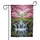 Majestic Waterfalls Cherry Blossom Garden - Home Decor Gift for Garden Lover Garden Flag - 3