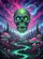 Glow Skull Alien Landscape Cosmic Nebula - Fantasy Home Decor Gift Garden Flag - 6