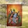 Lord Krishna Peacocks Floral Jewel Flute - Spiritual Home Decor Gift Garden Flag - 5