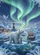 Arctic Wonders Polar Bear Cub Aurora Northern Lights - Home Decor Gift Garden Flag - 6