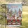 Santa Elf Reindeer Snowman European Village - Merry Christmas Happy New Year Garden Flag - 5