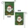 Cheerful Santa Holly Jingle Bells Snowflakes - Christmas Winter Gift Garden Flag - 4