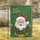 Cheerful Santa Holly Jingle Bells Snowflakes - Christmas Winter Gift Garden Flag - 1