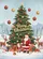 Frohe Winneutein Christmas Tree Santa Claus - Festive Winter Holiday Decor Garden Flag - 6