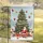 Frohe Winneutein Christmas Tree Santa Claus - Festive Winter Holiday Decor Garden Flag - 5