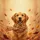 Golden Retriever Autumn Leaves - Autumn Decor Gift for Golden Retriever Lover Spare Tire Cover - 5