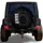Grumpy Black Cat Green Eyes Long Tail 'GET OFF -MY- TAIL' - Cat Lover Vehicle Gift Spare Tire Cover - 1