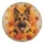 German Shepherd Autumn Leaves Wood Grain - Fall Season Decor Dog Lover Gift Spare Tire Cover - 2
