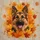 German Shepherd Autumn Leaves Wood Grain - Fall Season Decor Dog Lover Gift Spare Tire Cover - 5
