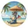 Blue Dragon Sunglasses Thatched Umbrella Tropical Beach - Summer Vacation Gift Spare Tire Cover - 2