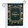 Happy Father's Day Gold Teal Framed Message Balloons Scrollwork - Father's Day Gift for Dad Garden Flag - 3