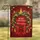 MERRY CHRISTMAS AND HAPPY NEW YEAR Wreath Golden Baubles - Holiday Celebration Decor Garden Flag - 1
