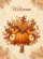 Welcome Fall Harvest Pumpkin Gourds Maple Leaves Wheat Berries - Home Decor Gift Garden Flag - 6