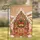 Gingerbread House Sprinkle Candy Wreath Reindeer Men - Christmas Holiday Party Garden Flag - 1