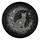 Midnight Black White Floral Cat Crescent Moon - Cat Lover Home Decor Gift Spare Tire Cover - 2
