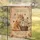 Ginger Cat Pink Roses Butterflies - Memory Loss Remembrance Comfort Gift Garden Flag - 5