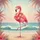 Flamingo Eyeglasses Lei Ocean Waves Tropical Seascape - Summer Getaway Gift Spare Tire Cover - 5