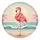Flamingo Eyeglasses Lei Ocean Waves Tropical Seascape - Summer Getaway Gift Spare Tire Cover - 2