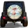 Pink Flamingo Sun Hat Sunglasses Tropical Beach - Beach Life Accessory Spare Tire Cover - 1
