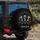 Feelin' Jolly Skeletons Santa Hats Snowflakes - Christmas Holiday Gift Spare Tire Cover - 4