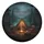 Camping Tent Campfire Lake - Outdoor Adventure Gift for Campers Spare Tire Cover - 2