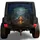 Camping Tent Campfire Lake - Outdoor Adventure Gift for Campers Spare Tire Cover - 1