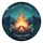 NO CITY LIGHTS CAMP FIRE Starlit Night Mountains - Camping Trip Essentials Spare Tire Cover - 2