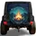 NO CITY LIGHTS CAMP FIRE Starlit Night Mountains - Camping Trip Essentials Spare Tire Cover - 1
