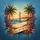 California Golden Gate Bridge Tropical Sunset Beach Palm - Travel Essentials Spare Tire Cover - 5