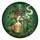 Stylized Bulldog Leprechaun Beer Mug Shamrocks - St. Patrick's Day Celebration Spare Tire Cover - 2