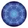 Ethereal Glowing Blue Mandala Floral Geometric Intricate Lace Cosmic Bloom - Home Decor Gift Spare Tire Cover - 2