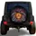 Menacing Jack-o'-Lantern Witch Hat Gothic Mist - Halloween Party Gift Spare Tire Cover - 1