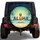 ALOHA Pineapple Palm Trees Ocean Sun Island Beach Sky Scene - Tropical Adventure Gift Spare Tire Cover - 1