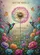 Heavenly Dandelion Hummingbird Butterfly Floral Garden - Memorial Sympathy Gift Garden Flag - 6