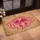 Welcome Script Fuchsia Bow Wavy Border Woven Texture - Rustic Home Decor Gift for New Homeowners Doormat - 4